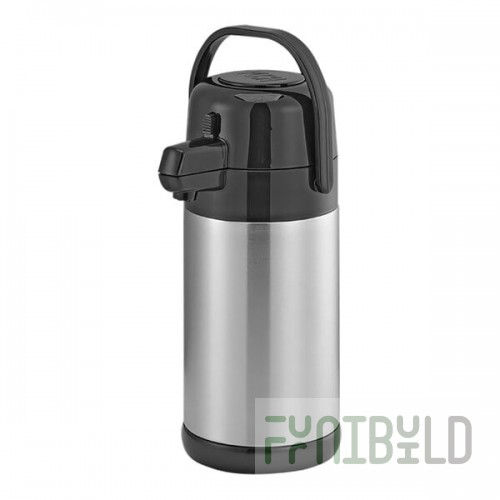 Service Ideas Eco-Air® Slim 2.2 Liter Stainless Steel Lined Airpot with Push Button SECA22S