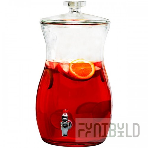 Stylesetter Magnolia Grove 2.7 Gallon Glass Beverage Dispenser by Jay Companies