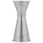 American Metalcraft JG3 0.75 oz. & 1.5 oz. Stainless Steel Japanese Style Jigger