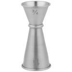 American Metalcraft JG3 0.75 oz. & 1.5 oz. Stainless Steel Japanese Style Jigger