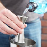 American Metalcraft JG3 0.75 oz. & 1.5 oz. Stainless Steel Japanese Style Jigger