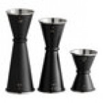 Acopa 1 oz. & 1.5 oz. Black Japanese Jigger Acopa 1 oz. & 1.5 oz. Black Japanese Jigger