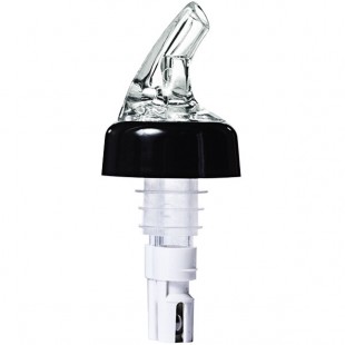Franmara Posi-Pour 2000 2 oz. Clear Spout / White Tail Portion Control Pourer 8244 BU - 12/Pack