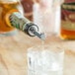 Acopa Stainless Steel Liquor Pourer with Flip Cap - 12/Pack