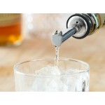 Acopa Stainless Steel Liquor Pourer with Flip Cap - 12/Pack
