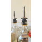 Acopa Stainless Steel Liquor Pourer with Flip Cap - 12/Pack