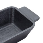 American Metalcraft CIPRT5336 9 oz. Pre-Seasoned Mini Cast Iron Rectangular Casserole Dish