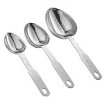 Vollrath 47054 3-Piece Stainless Steel Oval Measuring Scoop Set Vollrath 47054 3-Piece Stainless Steel Oval Measuring Scoop Set