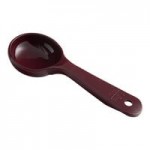 Carlisle 432906 Measure Misers 4 oz. Beige and Green Color Coding Polycarbonate Short Handle Perforated Portion Spoon
