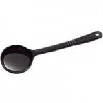 Carlisle 432906 Measure Misers 4 oz. Beige and Green Color Coding Polycarbonate Short Handle Perforated Portion Spoon
