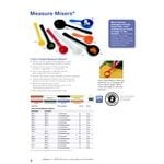 Carlisle 432906 Measure Misers 4 oz. Beige and Green Color Coding Polycarbonate Short Handle Perforated Portion Spoon