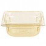 Vollrath 9062410 Super Pan® 1/6 Size Amber High Heat Plastic Food Pan - 2 1/2 Vollrath 9062410 Super Pan® 1/6 Size Amber High Heat Plastic Food Pan - 2 1/2