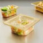 Vollrath 9062410 Super Pan® 1/6 Size Amber High Heat Plastic Food Pan - 2 1/2 Vollrath 9062410 Super Pan® 1/6 Size Amber High Heat Plastic Food Pan - 2 1/2