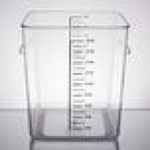 Rubbermaid® 18 Qt. Clear Square Polycarbonate Food Storage Container Rubbermaid® 18 Qt. Clear Square Polycarbonate Food Storage Container