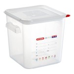 Araven 8.5 Qt. Translucent Square Polypropylene Food Storage Container with Airtight Lid Araven 8.5 Qt. Translucent Square Polypropylene Food Storage Container with Airtight Lid