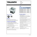 Vollrath FC-4CP-05120-R Five Pan Refrigerated Drop-In Cold Food Well - 120V Vollrath FC-4CP-05120-R Five Pan Refrigerated Drop-In Cold Food Well - 120V