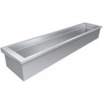 Hatco IWB-S3SLNT Three Pan Slanted Ice Cooled Slim Drop-In Cold Food Well