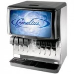 Cornelius 0528452 Enduro 250 Countertop Ice / Beverage Dispenser with 10 UFB-1 Push Button Valves Cornelius 0528452 Enduro 250 Countertop Ice / Beverage Dispenser with 10 UFB-1 Push Button Valves