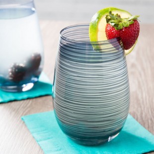 Stolzle Twister from Global Tableware Collective 16.5 oz. Smoky Gray Stemless Wine Glass / Tumbler - 6/Pack Stolzle Twister from Global Tableware Collective 16.5 oz. Smoky Gray Stemless Wine Glass / Tumbler - 6/Pack