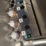 Carnival King Double 32 oz. Sauce / Topping Bottle Warmer - 400W, 120V