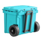 CaterGator CG35BLW Sky Blue 35 Qt. Mobile Rotomolded Outdoor Cooler / Ice Chest