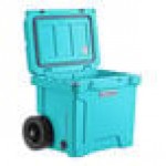 CaterGator CG35BLW Sky Blue 35 Qt. Mobile Rotomolded Outdoor Cooler / Ice Chest