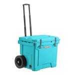 CaterGator CG35BLW Sky Blue 35 Qt. Mobile Rotomolded Outdoor Cooler / Ice Chest