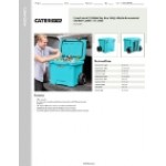 CaterGator CG35BLW Sky Blue 35 Qt. Mobile Rotomolded Outdoor Cooler / Ice Chest