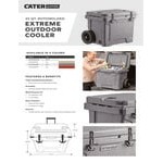 CaterGator CG35BLW Sky Blue 35 Qt. Mobile Rotomolded Outdoor Cooler / Ice Chest