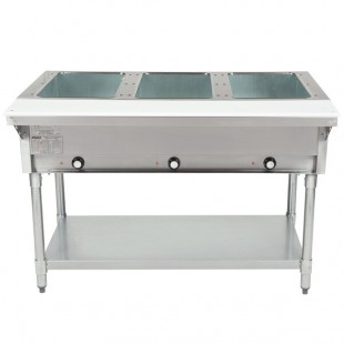 Eagle Group DHT3 Open Well Three Pan Electric Hot Food Table - 208V