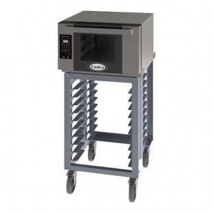 Cadco Bakerlux Station BLS-3HLD-1 3-Shelf Half Size Heavy-Duty Digital Countertop Convection Oven with LED Control Panel and Stand - 208-240V Cadco Bakerlux Station BLS-3HLD-1 3-Shelf Half Size Heavy-Duty Digital Countertop Convection Oven with LED Control Panel and Stand - 208-240V