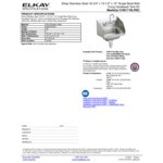 Zurn Elkay CHS1716LRSC 16 3/4