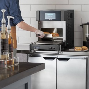 TurboChef Eco Black Electric Countertop Rapid Cook Ventless Oven with One Touch Controls - 208/240V, 1 Phase TurboChef Eco Black Electric Countertop Rapid Cook Ventless Oven with One Touch Controls - 208/240V, 1 Phase