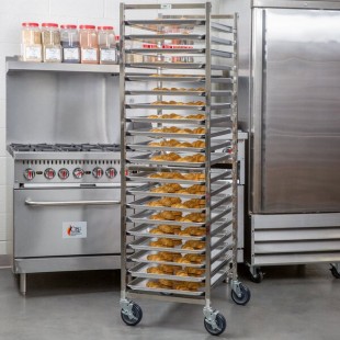 Regency 20 Pan End Load Stainless Steel Bun / Sheet Pan Rack - Unassembled