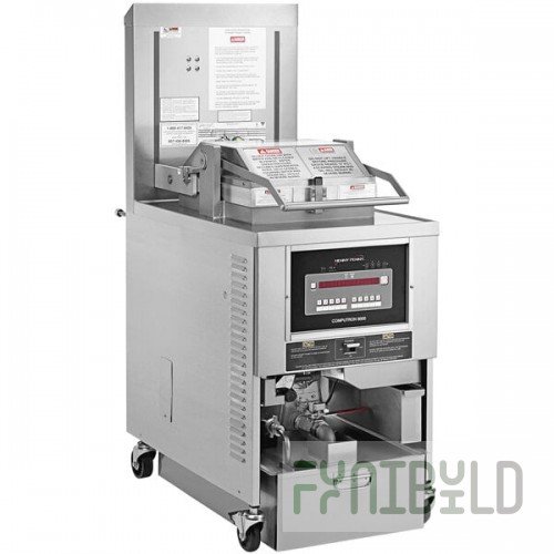 Henny Penny PFG691 8-Head Natural Gas High-Volume Pressure Fryer with Computron 8000 Controls - 100,000 BTU