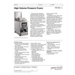 Henny Penny PFG691 8-Head Natural Gas High-Volume Pressure Fryer with Computron 8000 Controls - 100,000 BTU