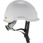 Ergodyne Skullerz 8972 White Class C Cap Style Hard Hat with LED Light and 4-Point Ratchet Suspension