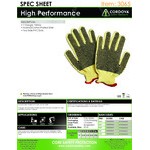 Cordova Aramid / Cotton Grip Gloves with Two-Sided PVC Dotted Coating - Extra Large - 12/Pack Cordova Aramid / Cotton Grip Gloves with Two-Sided PVC Dotted Coating - Extra Large - 12/Pack