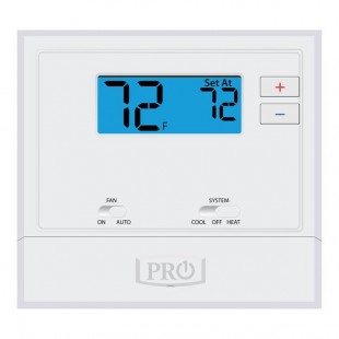 Pro1 600 Family Non-Programmable 1H / 1C Digital Thermostat T601-2 - 24V Pro1 600 Family Non-Programmable 1H / 1C Digital Thermostat T601-2 - 24V
