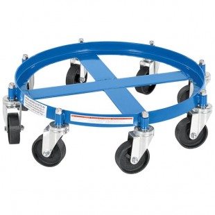 Vestil 2,000 lb. Steel Drum Dolly with (8) 4
