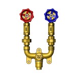 T&S MV-0771-12N Wall Mount Mixing Valve with 3/4
