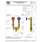 T&S MV-0771-12N Wall Mount Mixing Valve with 3/4