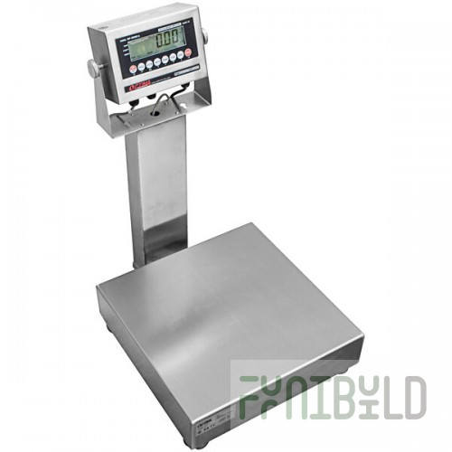 Optima Weighing Systems OP-915SS-24-24-500 500 lb. Stainless Steel Washdown Bench Scale with 24