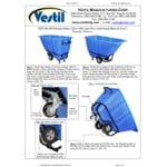 Vestil TDT-50-HD-BLACK 0.5 Cu. Yd. Black Heavy-Duty Bulk Tilt Truck - 1,400 lb. Capacity Vestil TDT-50-HD-BLACK 0.5 Cu. Yd. Black Heavy-Duty Bulk Tilt Truck - 1,400 lb. Capacity