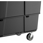 Lavex 27 Cubic Foot Black Towable Cube Truck (1200 lb. Capacity) Lavex 27 Cubic Foot Black Towable Cube Truck (1200 lb. Capacity)