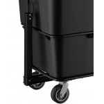 Lavex 27 Cubic Foot Black Towable Cube Truck (1200 lb. Capacity) Lavex 27 Cubic Foot Black Towable Cube Truck (1200 lb. Capacity)