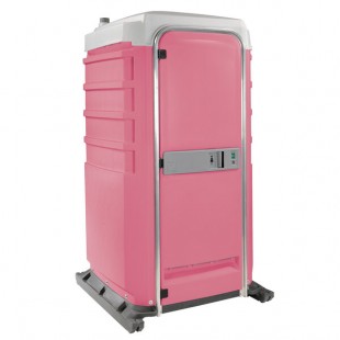 PolyJohn FS3-3012 Fleet Pink Premium Portable Restroom with Freshwater / Recirculating Flush Tank - Assembled PolyJohn FS3-3012 Fleet Pink Premium Portable Restroom with Freshwater / Recirculating Flush Tank - Assembled
