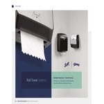 Scott® Slimroll 47092 Black Wall Mount Manual Paper Towel Dispenser Scott® Slimroll 47092 Black Wall Mount Manual Paper Towel Dispenser