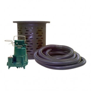 Zoeller 138-0001 Crawl Space Sump System with M98 Pump, Hose, and Tank Assembly - 115V