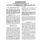 Rainbowair 5401-II Activator Ozone Generator Air Purifier